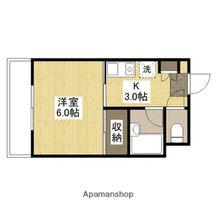 ミササアベニュー【2階】の間取り
