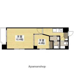 LUANA HAKUSHIMA【9階】の間取り