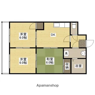 部屋ビル【2階】の間取り