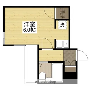 アーバン三篠【6階】の間取り