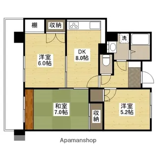 藤和昭和町コープ【2階】の間取り
