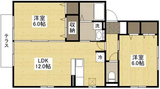 メゾン四季弐番館【1階】の間取り