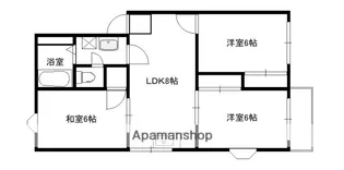 エルディムウエダB棟【1階】の間取り