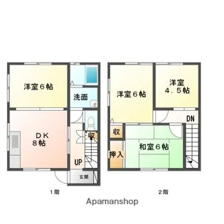 メゾネット野田【1階】の間取り