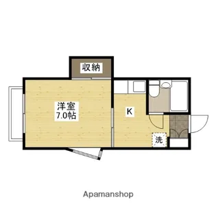 ウィング牛田【1階】の間取り