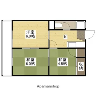 大宮グリーンハイツ【4階】の間取り