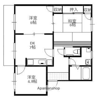 中山台アクシア【2階】の間取り