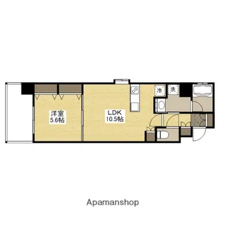 ウェスティン鉄炮町【5階】の間取り