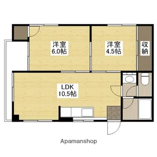 松岡マンション【4階】の間取り