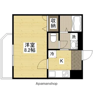 エスポワール上安駅前【1階】の間取り
