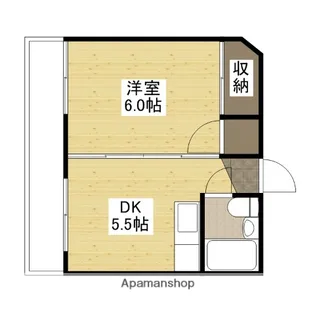 ユービル【2階】の間取り