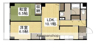 SSアイン鷹野橋【5階】の間取り