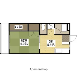 上安ビル第5【2階】の間取り