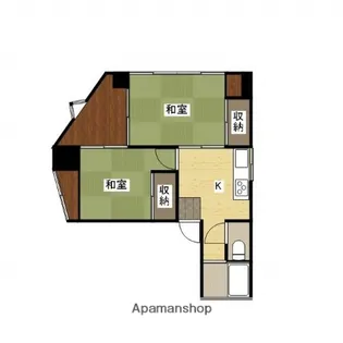 ラ・プラージュ西観音【3階】の間取り