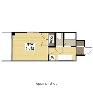 片山ビル8【6階】の間取り