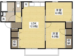 セジュール中相田 Ⅱ棟【2階】の間取り