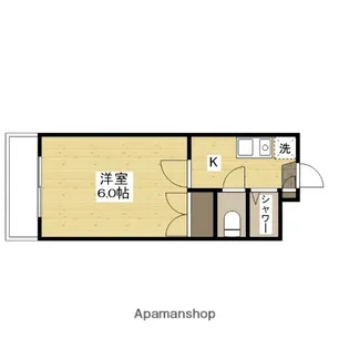 リバージュ山下【1階】の間取り