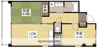 エスコモド18【3階】の間取り