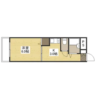 第1パークサイドマンション【3階】の間取り