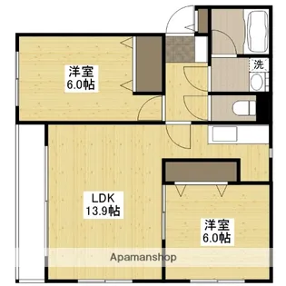 ラヴィーヌ緑井3号館【1階】の間取り