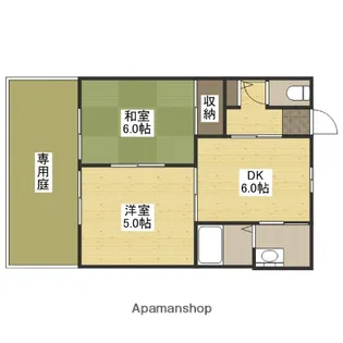 ブランミュール【1階】の間取り