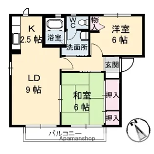 アンカルム D棟【2階】の間取り