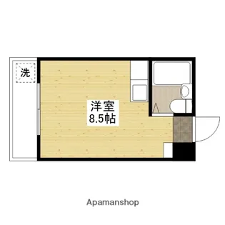 ハイネ大宮【3階】の間取り