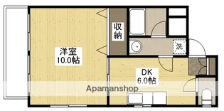 1DKの間取り画像