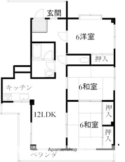 第2向山ハイツ【3階】の間取り
