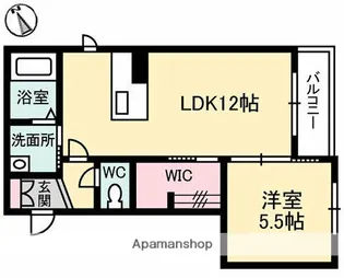 シャーメゾン河原町【2階】の間取り
