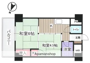 シャンボール東雲【2階】の間取り