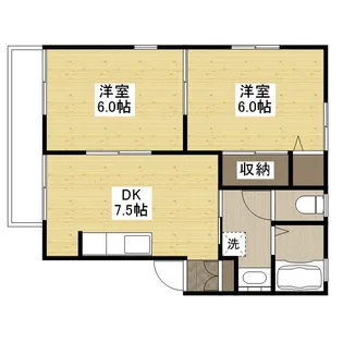プレジール沖田【2階】の間取り