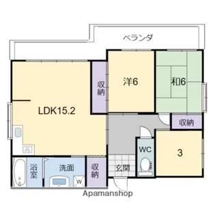 ホレストタウンビル【4階】の間取り