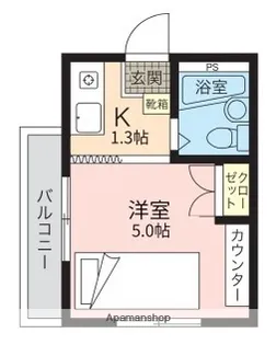 ライフプラス南観音2 (旧 メゾン南観音)【302号室】の間取り