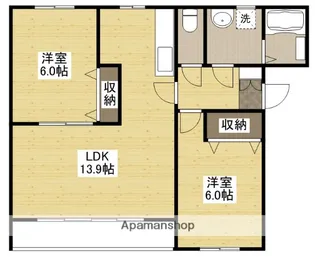 パルテール【1階】の間取り