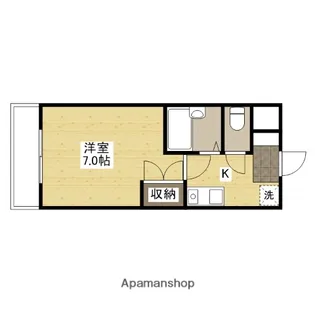 1Kの間取り画像