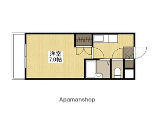 1Kの間取り画像