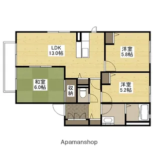アガペハイム【1階】の間取り