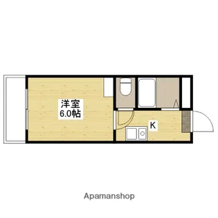 ヴェルディ西観音町【4階】の間取り