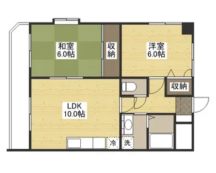 フラーリッシュ岡本【5階】の間取り