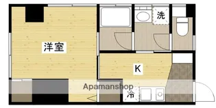 エオス竹屋町【3階】の間取り