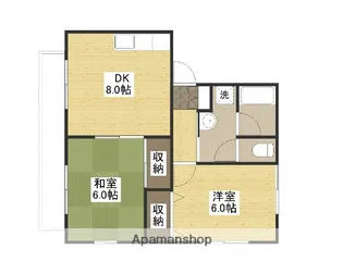 エクセラン水口【1階】の間取り
