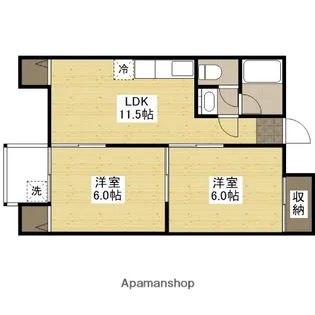JSビル美鈴園(旧伊藤マンション)【3階】の間取り