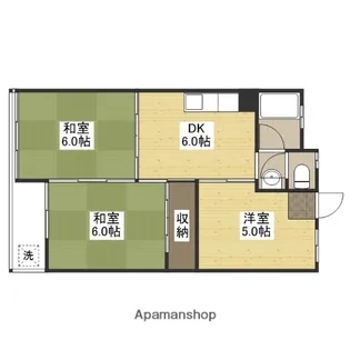 中央五丁目ビル【3階】の間取り