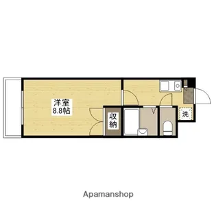 ウイル緑井【3階】の間取り