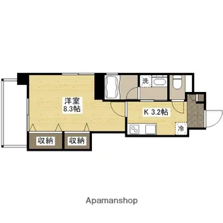 BONDBLD.Ⅲ【7階】の間取り