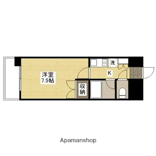 リバーメゾン横川【6階】の間取り