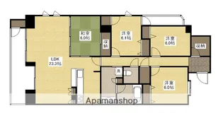 フローレンス上幟町グランドアーク弐番館【14階】の間取り