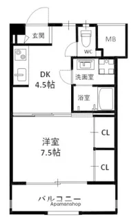 グリーンヒルズ【3階】の間取り