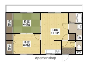 ベネッセヤマモト【2階】の間取り